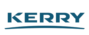 Kerry Group logo with bold blue text and curved underline.