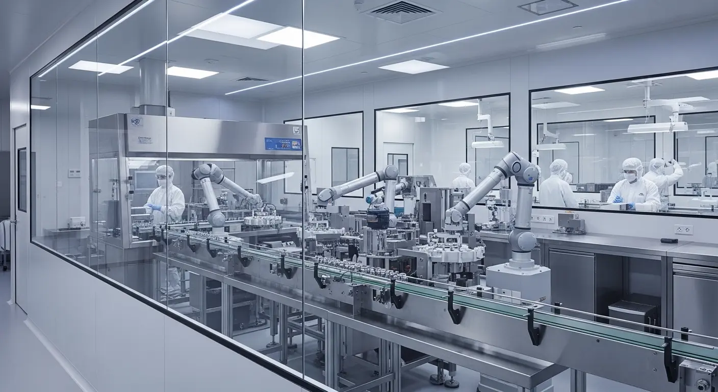 InstruVU GxP environmental monitoring system for pharmaceutical cleanroom manufacturing with differential pressure and temperature sensors for 21 CFR Part 11 compliance